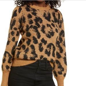 VERO MODA tari leopard spot jacquard sweater